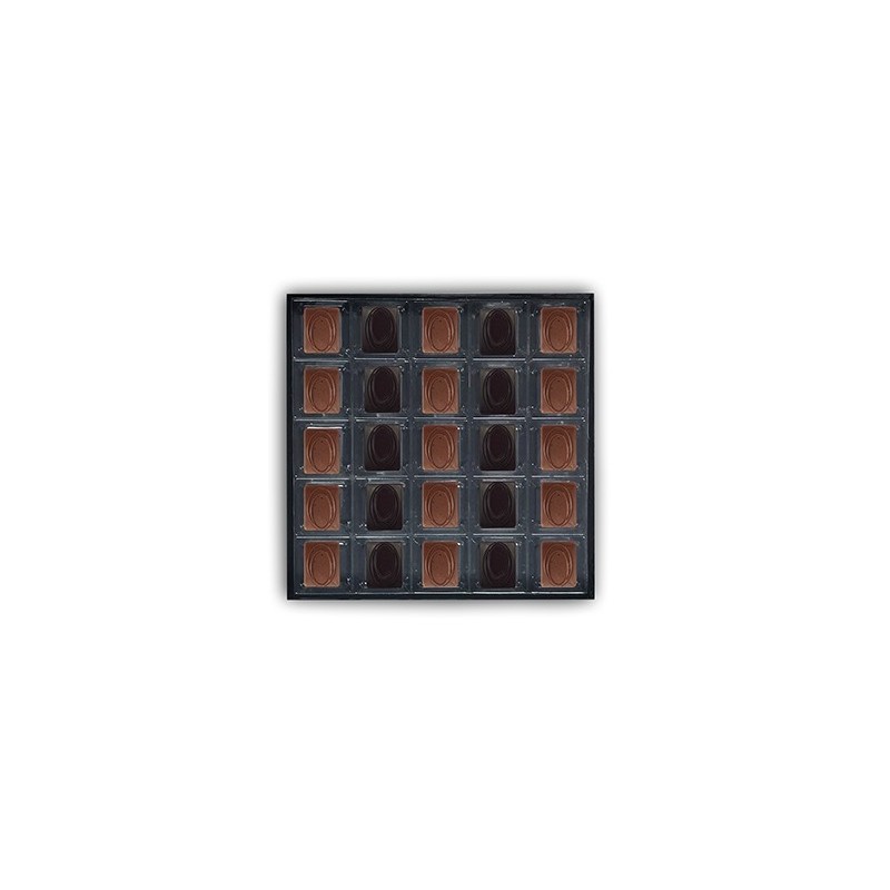 Coffret de 25 chocolats - Pralinés aux noisettes